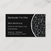 Barkeeper für Miete Visitenkarte (Vorderseite)
