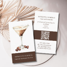 Barkeeper für Vermietung von Espresso Martini Cock Visitenkarte