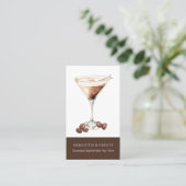 Barkeeper für Vermietung von Espresso Martini Cock Visitenkarte (Stehend Vorderseite)