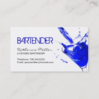 Barkeeper-Geschäfts-Karte Visitenkarte