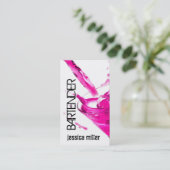 Barkeeper-Geschäfts-Karte Visitenkarte (Stehend Vorderseite)