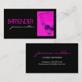 Barkeeper-Geschäfts-Karte Visitenkarte (Vorne/Hinten)