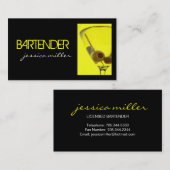 Barkeeper-Geschäfts-Karte Visitenkarte (Vorne/Hinten)