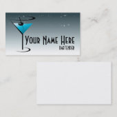 Barkeeper-Geschäfts-Karten-Martini-Logo Visitenkarte (Vorne/Hinten)