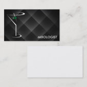 Barkeeper-Geschäfts-Karten-Schablone Martini Visitenkarte (Vorne/Hinten)