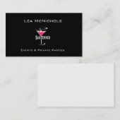 Barkeeper-Geschäfts-Karten-Schablone Martini Visitenkarte (Vorne/Hinten)