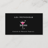 Barkeeper-Geschäfts-Karten-Schablone Martini Visitenkarte (Vorderseite)