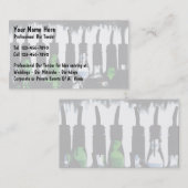 Barkeeper-Geschäfts-Karten Visitenkarte (Vorne/Hinten)