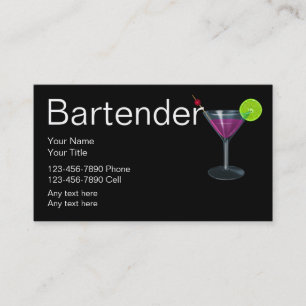 Barkeeper-Geschäfts-Karten Visitenkarte