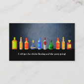 Barkeeper-Geschäfts-Karten Visitenkarte (Rückseite)