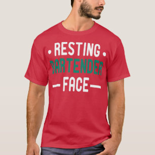 Barkeeper-Gesichtspflege Barkeeper Geschenkidee Mi T-Shirt