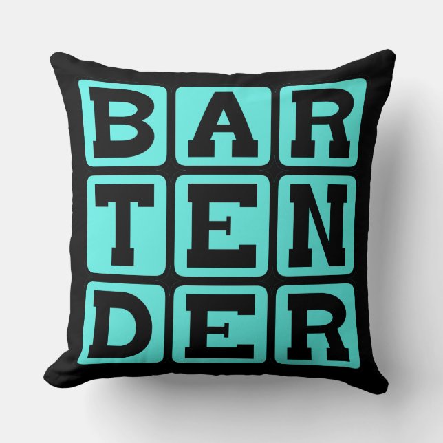 Barkeeper, Getränkeautomat Kissen (Vorderseite)