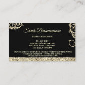 Barkeeper, glänzend, bedruckt visitenkarte (Rückseite)