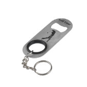 *~* Barkeeper-grauer Marmor-strukturiertes Mini Flaschenöffner (Rückseite Schrägansicht)