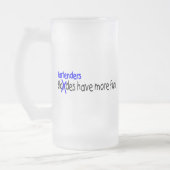 Barkeeper haben mehr Spaß Mattglas Bierglas (Links)