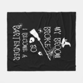 Barkeeper Halloween Fleecedecke (Vorderseite (Horizontal))