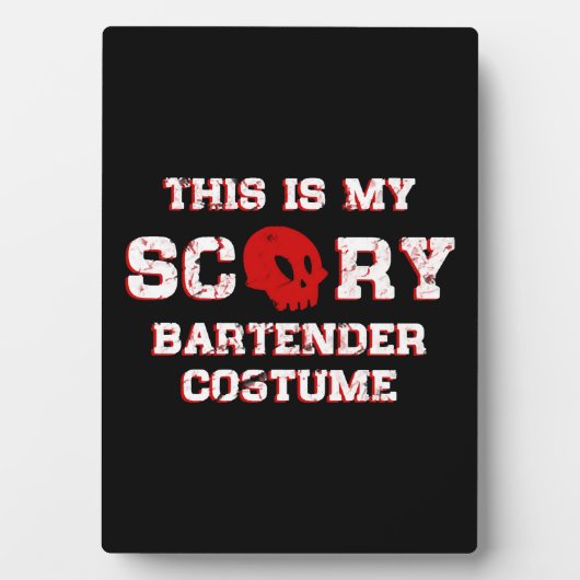 Barkeeper Halloween Fotoplatte (Vorderseite)