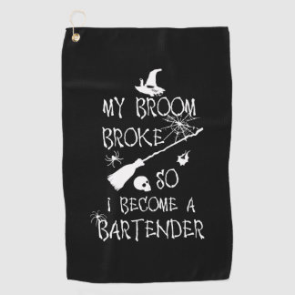 Barkeeper Halloween Golfhandtuch