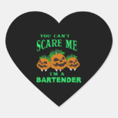 Barkeeper Halloween Herz-Aufkleber (Vorderseite)