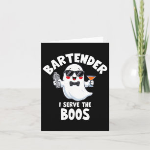 Barkeeper Halloween Kostüm I diene den Boos Men W Karte