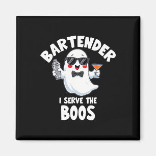 Barkeeper Halloween Kostüm I diene den Boos Men W Magnet