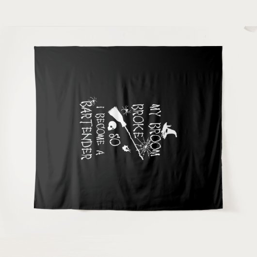 Barkeeper Halloween Wandteppich (Vorderseite (Horizontal))