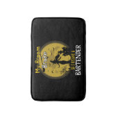 Barkeeper Hexenmeister Halloween Badematte (Vorderseite Vertikal)