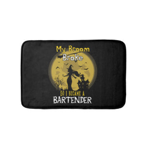 Barkeeper Hexenmeister Halloween Badematte