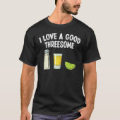 Barkeeper I Liebe Eine gute Drohung trinken Barten T-Shirt (Vorderseite)