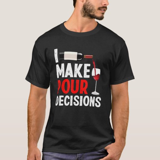 Barkeeper I trifft Pour Decision Sperren Mixologi T-Shirt (Vorderseite)