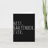 Barkeeper immer Cool Funny Bartending Geschenk Chr Karte (Vorderseite)