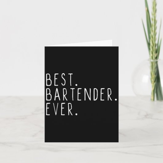 Barkeeper immer Cool Funny Bartending Geschenk Chr Karte (Vorderseite)