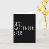 Barkeeper immer Cool Funny Bartending Geschenk Chr Karte (Gelbe Blume)