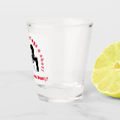 Barkeeper in der Liebe Heirat Vorschlag maßgeschne Schnapsglas (Rechts)