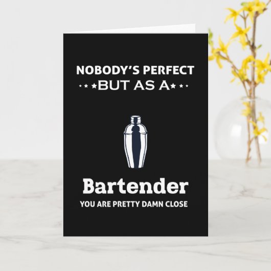 Barkeeper Karte (Gelbe Blume)