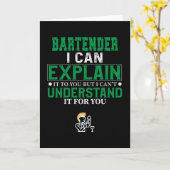 Barkeeper Karte (Gelbe Blume)