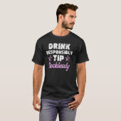 Barkeeper Kellner-Server Funny Waitress Ba T-Shirt (Vorne ganz)