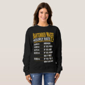 Barkeeper Kellner Stundensatz Barkeeper Server Ke Sweatshirt (Vorne ganz)