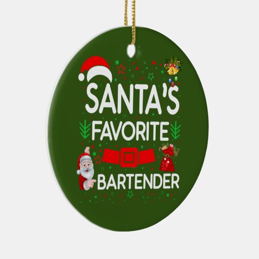 Barkeeper Keramik Ornament (Rechts)