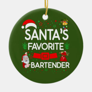 Barkeeper Keramik Ornament