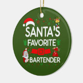 Barkeeper Keramik Ornament (Links)