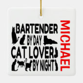 Barkeeper Lieben Cats CUSTOM Keramikornament (Rückseite)