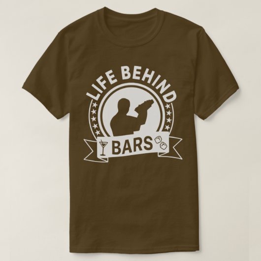 BARKEEPER LIFE HINTER BARS 7 T-Shirt (Design vorne)
