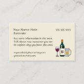 Barkeeper Light Visitenkarte (Vorderseite)