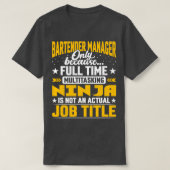 Barkeeper Manager Job Titel Funny Barkeeper CEO Di T-Shirt (Design vorne)