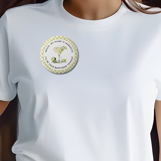Barkeeper Margarita Cocktail Veranstaltung Button