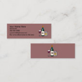 Barkeeper Mauve Mini Visitenkarte (Vorne/Hinten)