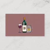 Barkeeper Mauve Visitenkarte (Rückseite)