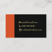 Barkeeper-Meldebogen Red Martini-Logo-Barkeeper Visitenkarte (Rückseite)