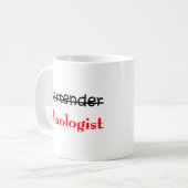 Barkeeper-Mischologe Kaffeetasse (Vorderseite Links)